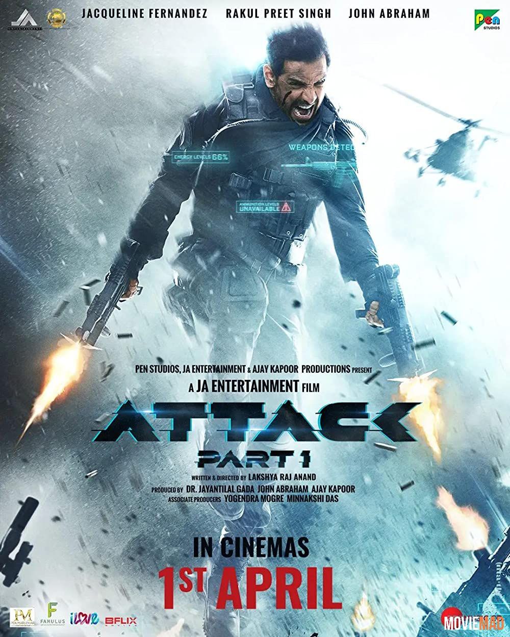 Attack (2022) Hindi pDVDRip Full Movie 1080p 720p 480p