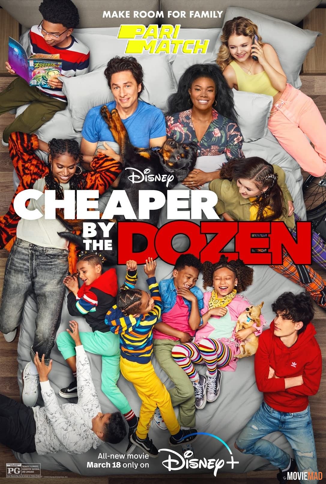 Cheaper by the Dozen 2022 Bengali (Voice Over) Dubbed WEBRip Full Movie 720p 480p