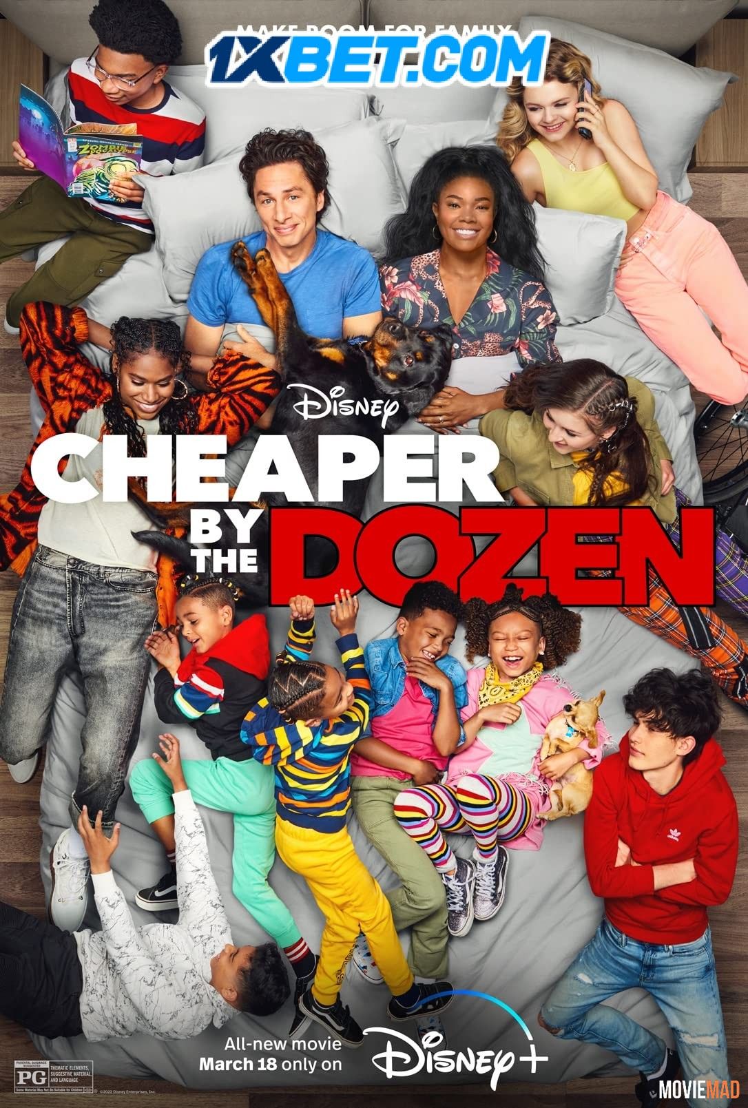 Cheaper by the Dozen 2022 Tamil (Voice Over) Dubbed WEBRip Full Movie 720p 480p