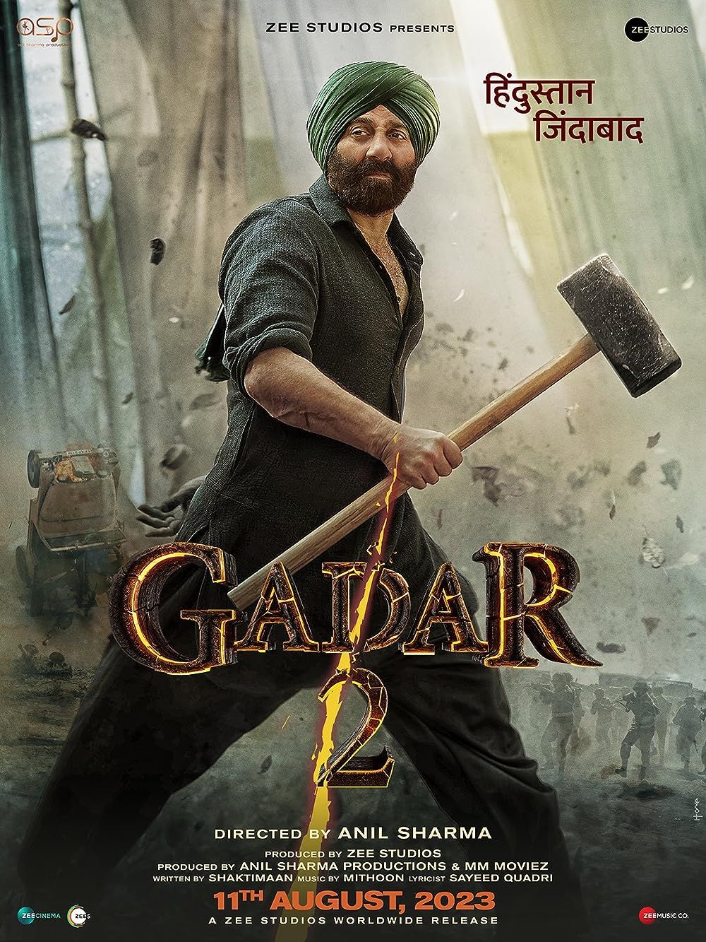 Gadar 2 (2023) Hindi ORG HDRip Full Movie 720p 480p