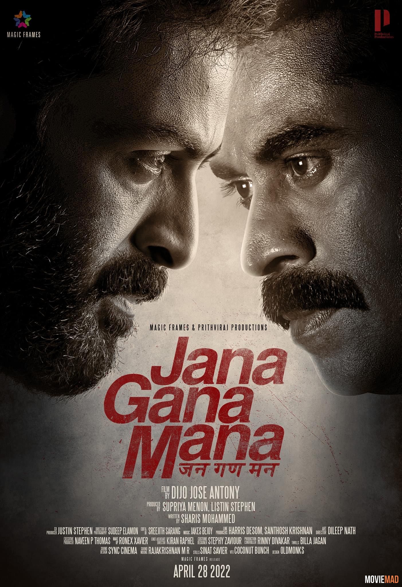 Jana Gana Mana 2022 Bengali (Voice Over) Dubbed WEBRip Full Movie 720p 480p