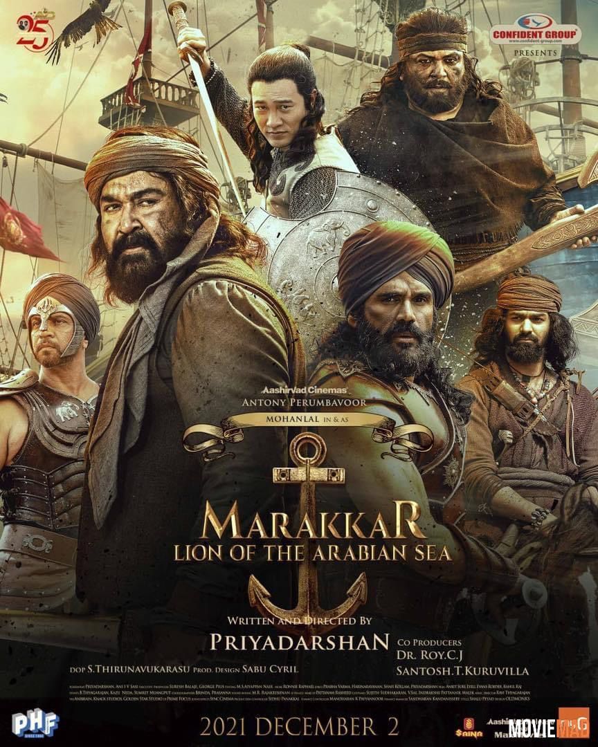 Marakkar Arab Sagar Ka Sher 2021 Hindi AMZN HDRip Full Movie 1080p 720p 480p