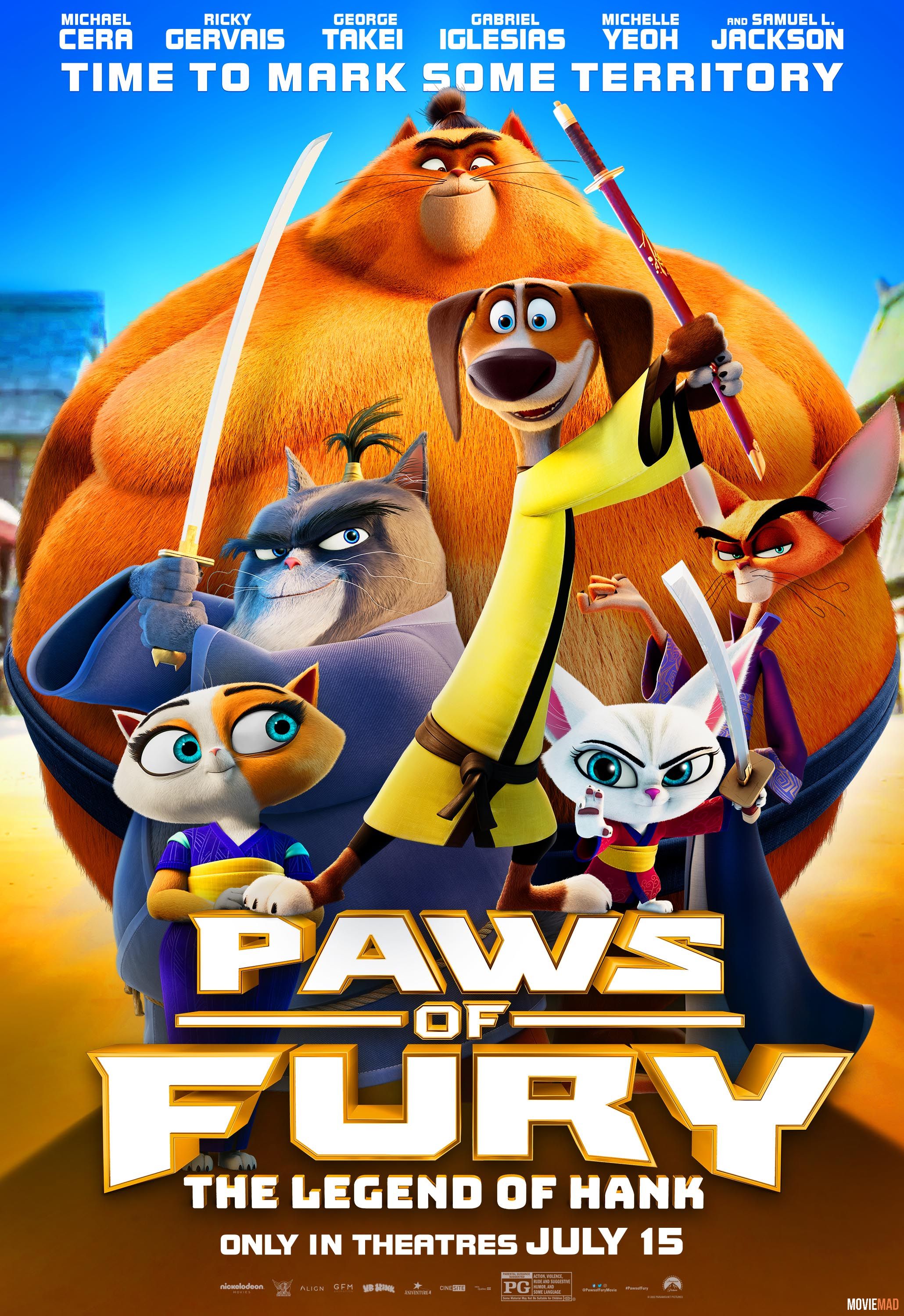 Paws of Fury The Legend of Hank 2022 Bengali (Voice Over) Dubbed WEBRip Full Movie 720p 480p