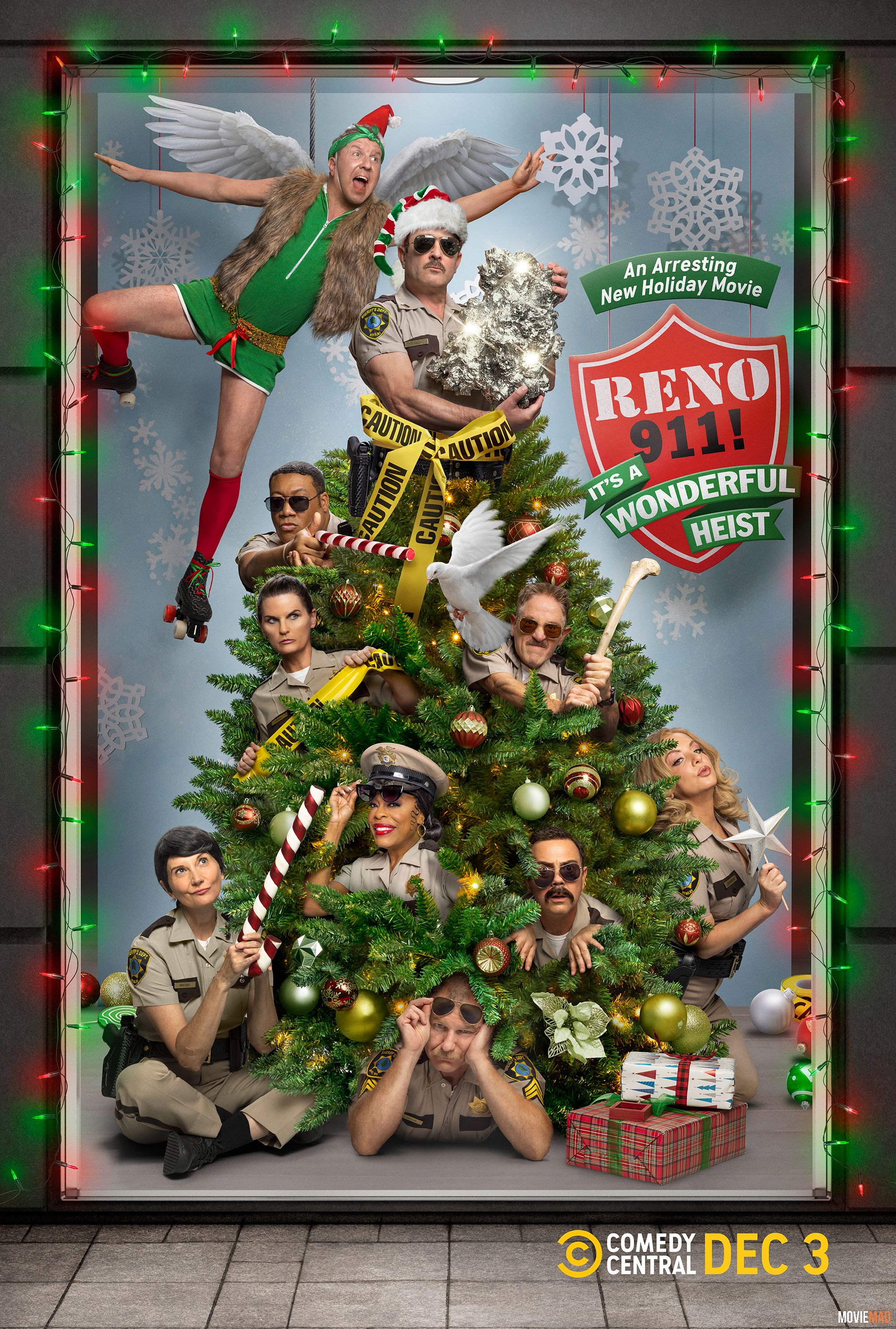 Reno 911 Its a Wonderful Heist (2022) English HDRip Full Movie 720p 480p