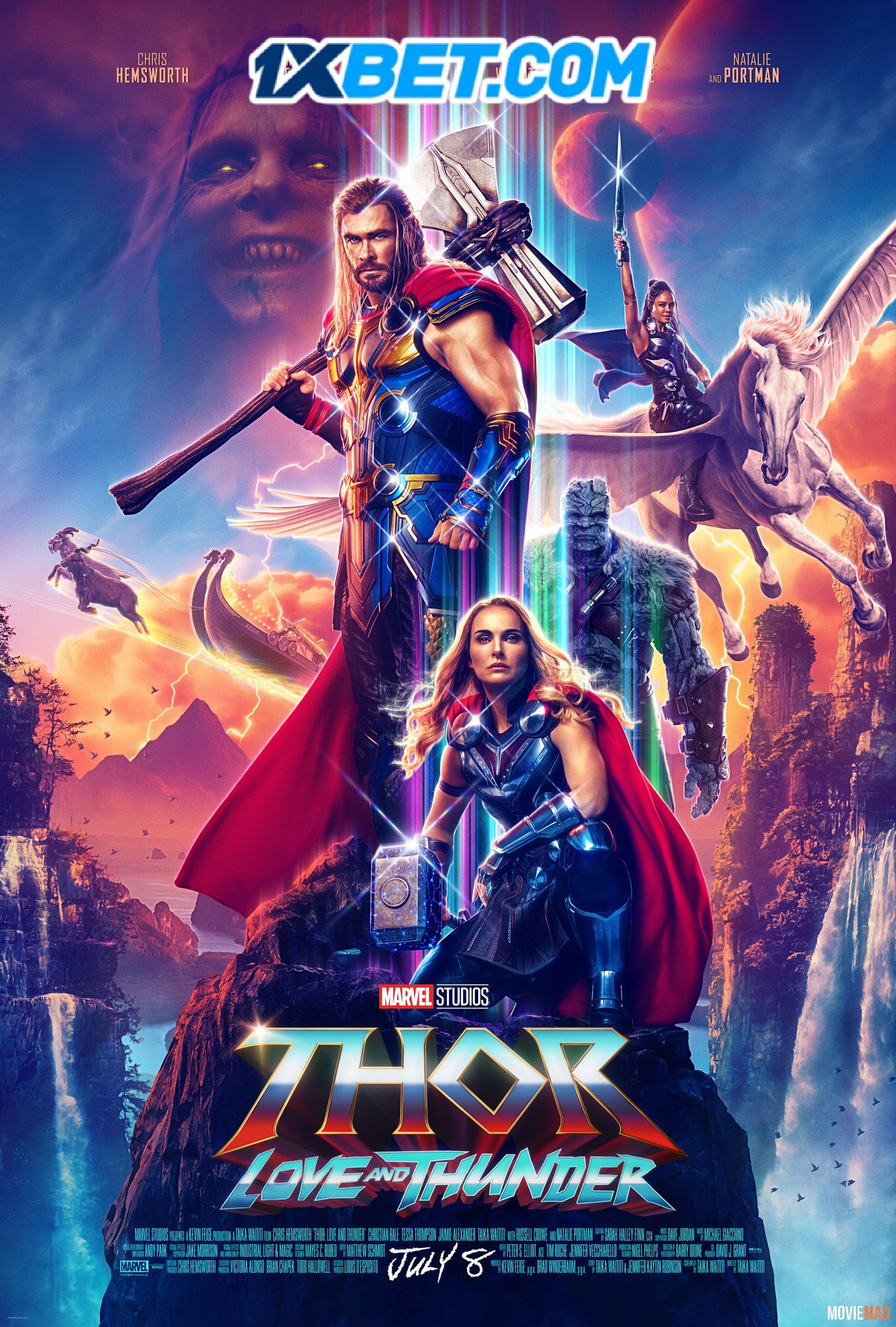 Thor Love and Thunder (2022) Telugu (Voice Over) Dubbed WEBRip Full Movie Watch Online