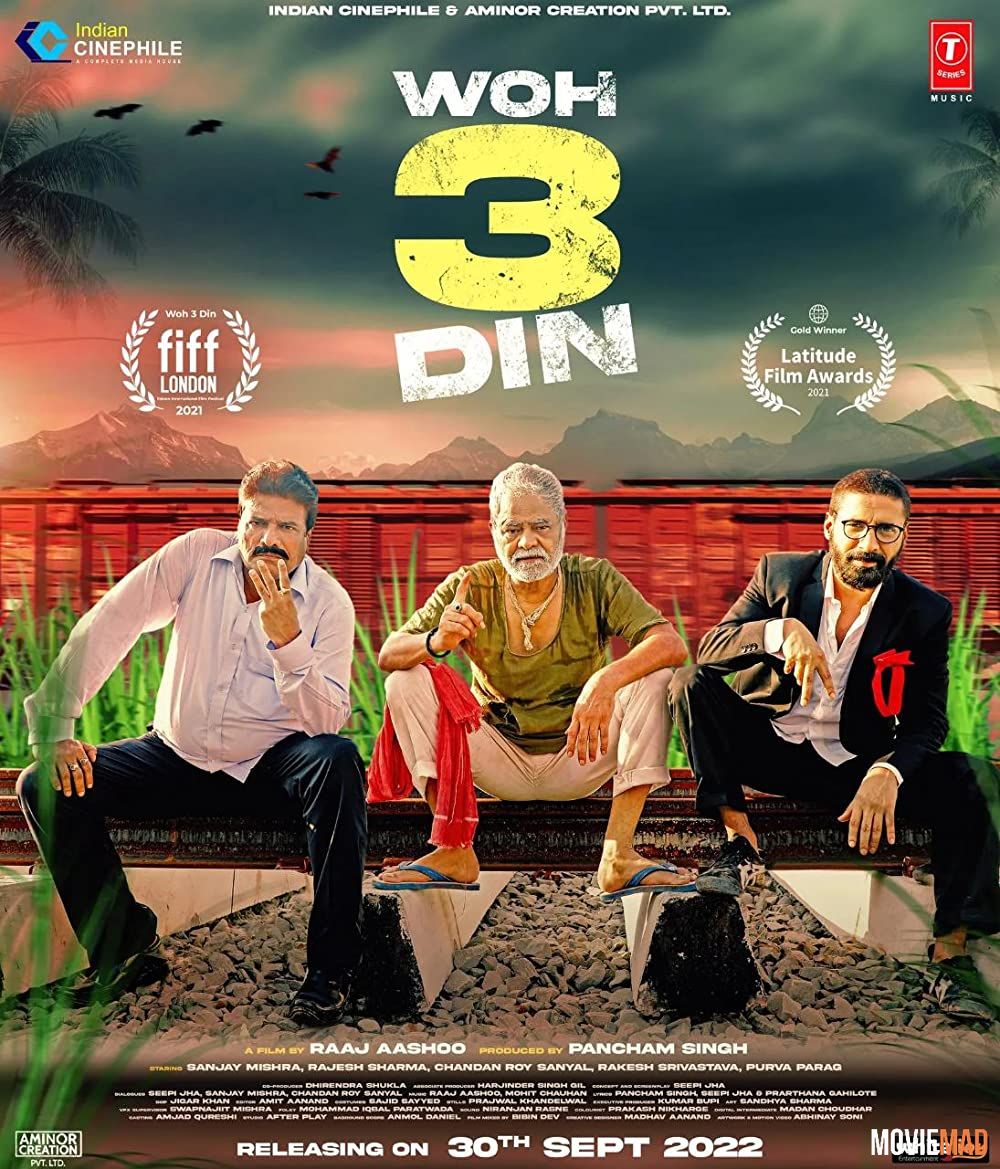 Woh 3 Din (2022) Hindi ORG AMZN HDRip Full Movie 720p 480p